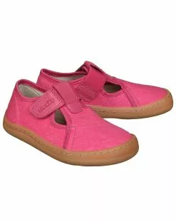 Froddo Barfußschuhe CANVAS T-BAR In Fuxia