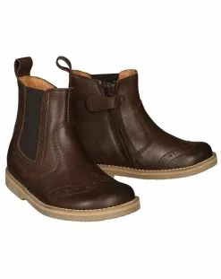 Froddo Chelsea-Boots BLAZENKA Mit Lochmuster In Dunkelbraun