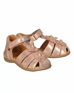 Froddo Lauflern-Sandalen CARTE FLOWERS Mit Zehenschutz In Rosa Metallic