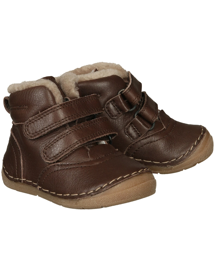 Froddo Leder-Klettstiefel PAIX WINTER Gefüttert In Dark Brown 3 Froddo Leder-Klettstiefel PAIX WINTER Gefüttert In Dark Brown