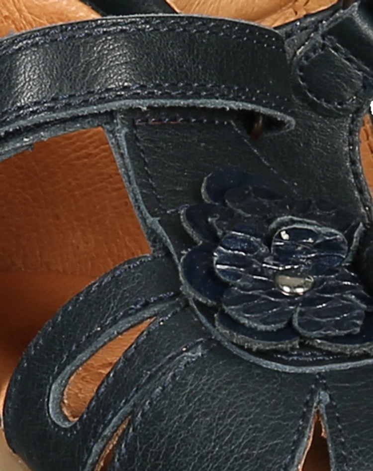 Froddo Sandalen BLUMEN Mit Zehenschutz In Dunkelblau 7 Froddo Sandalen BLUMEN Mit Zehenschutz In Dunkelblau – Bild 5